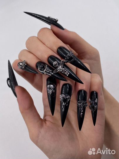 Маникюр, креативный маникюр, наращивание