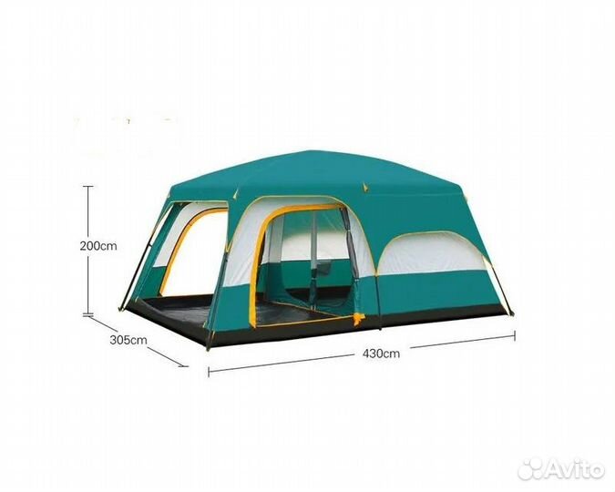 Палатка туристическая (CM 096) 430х305х200см
