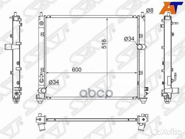 Радиатор Cadillac CTS 07-15 / SRX 04-09 / STS
