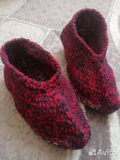 Тёплые вязаные следики