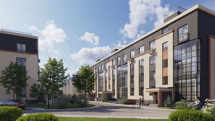 2-к. квартира, 62,2 м², 4/4 эт.