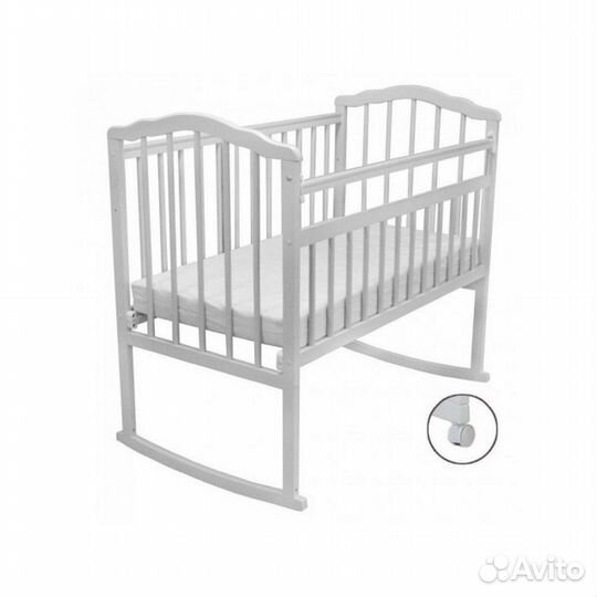 Детская кровать колесо качалка