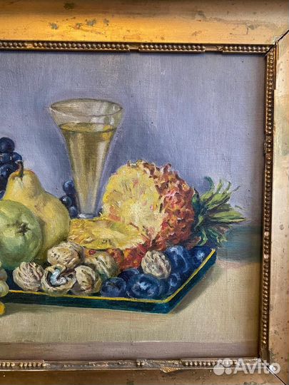 Старинная картина 1919 г холст, масло