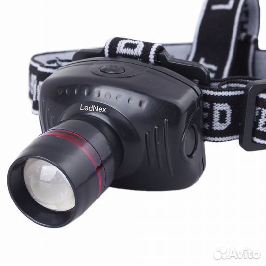 Фонарь налобный FL-3007 чёрный