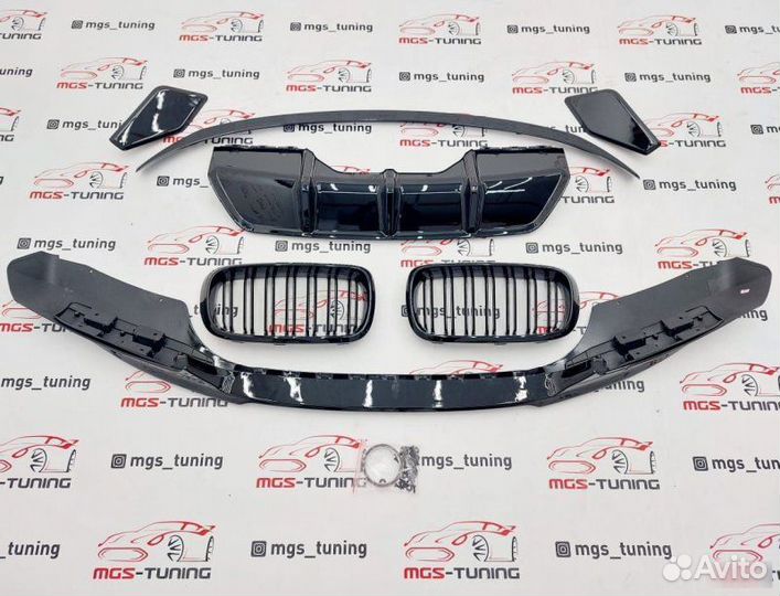 Обвес MP черный на BMW X6 F16 + Спойлер и решетка