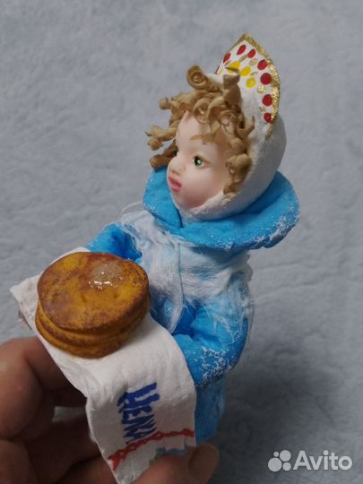 Ватные елочные игрушки