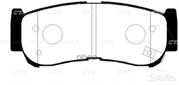 Колодки тормозные задние 