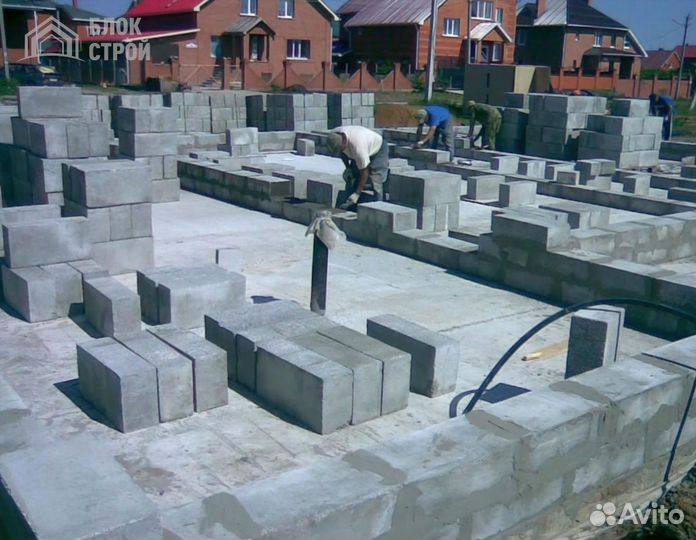 Cтроительные блоки полистиролбетона (тёплый бетон)