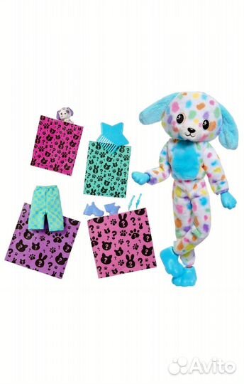 Кукла Barbie Cutie Reveal Color Dream Собака HRK41