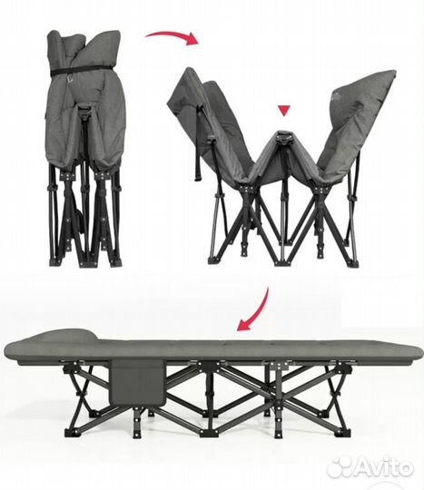 Раскладушка туристическая 2шт