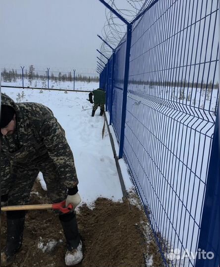 Забор сетка 3д