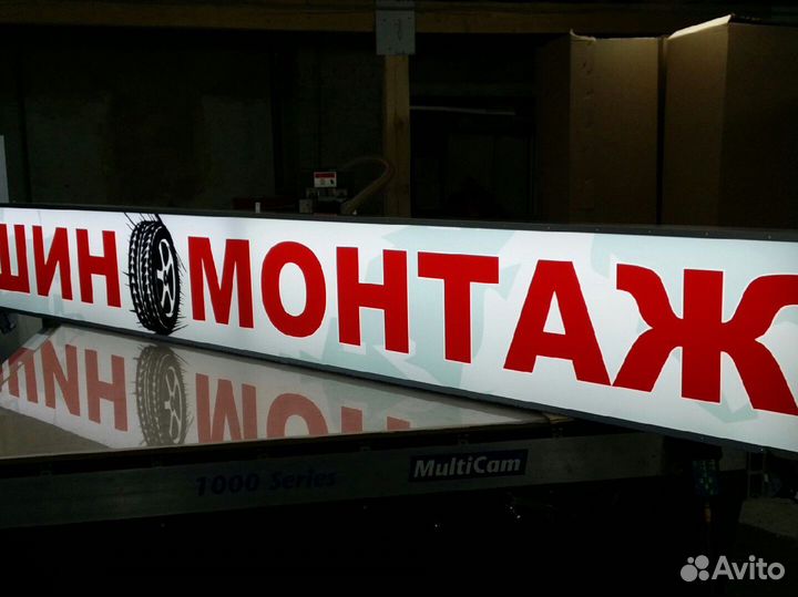 Вывеска (за см высоты буквы х кол-во штук)