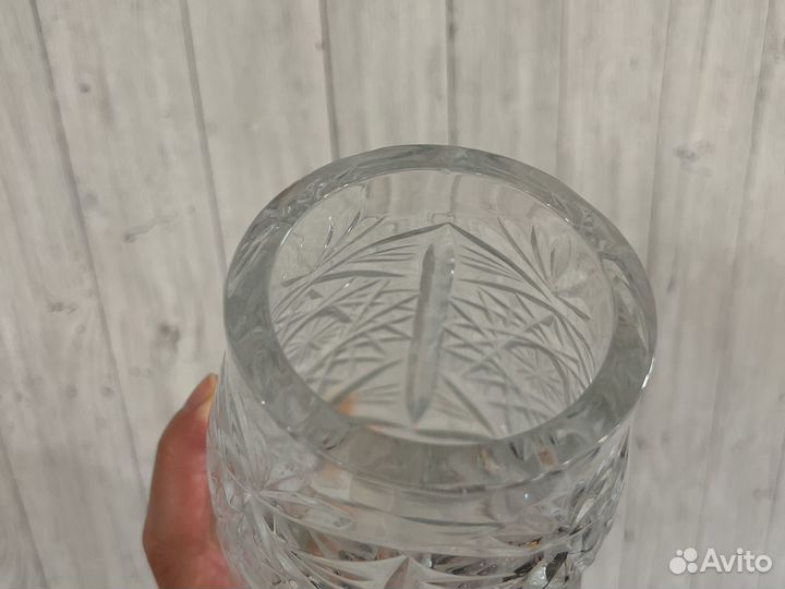 Хрустальная ваза для цветов СССР