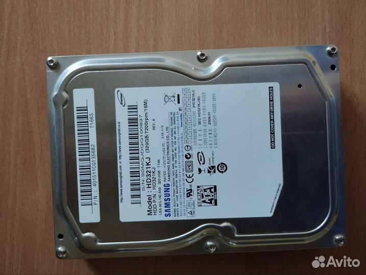 Продам Жесткие диски hdd 1.0 Tb, 500Gb, 320Gb