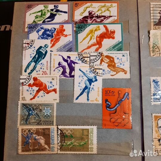 Марки СССР спорт олимпиады чемпионаты мира европы
