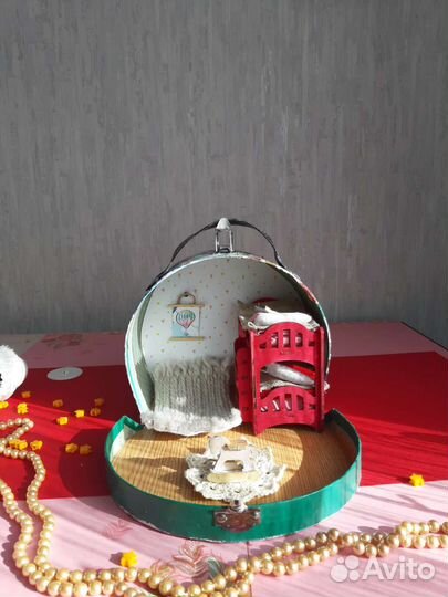 Кукольный домик с мебелью новый