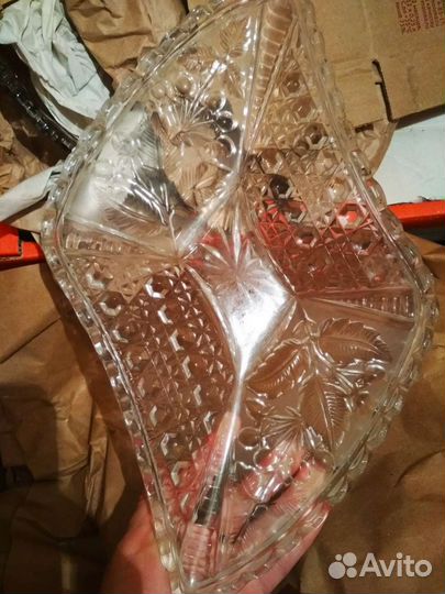 Хрустальное блюдо, фруктовница