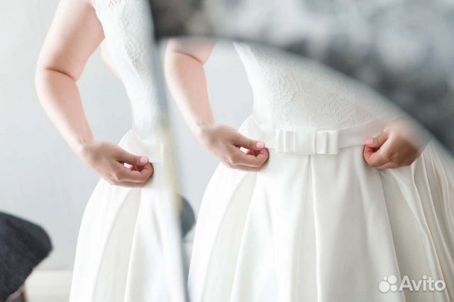 Свадебное платье пышное 46 размер