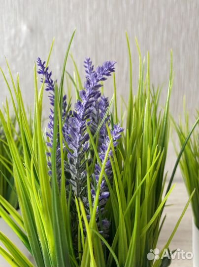 Осока искуственная в кашпо