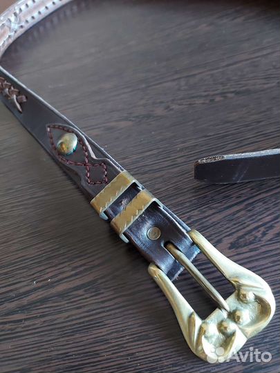 Ремень брючный кожаный
