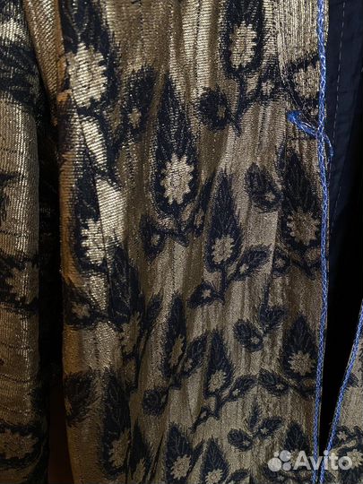 Узбекский халат чапан абайя золотой 46