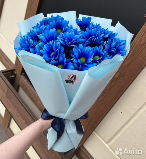 Букет из кустовых хризантем