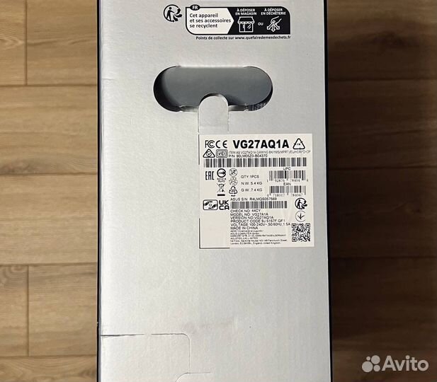 Монитор asus TUF Gaming VG27AQ1A