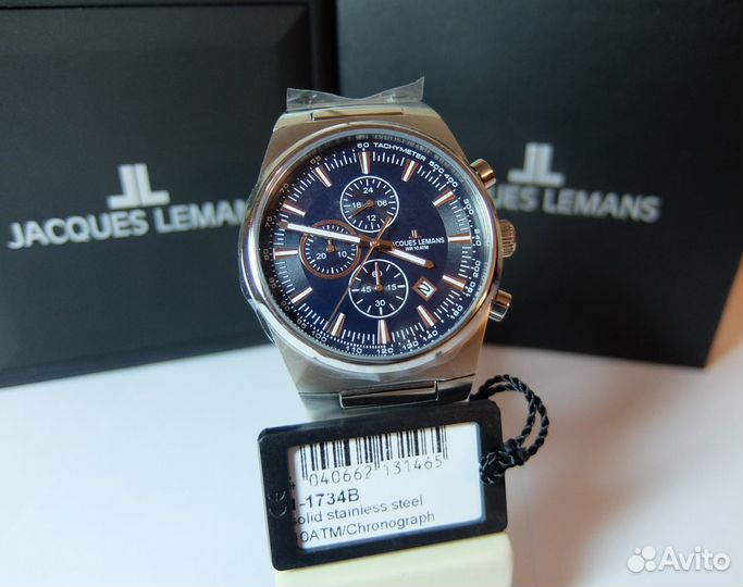 Часы мужские Jacques Lemans 1-1734B оригинал