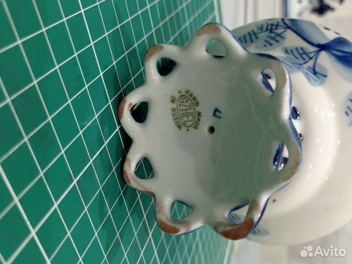 Гжель. Винтаж. Петух