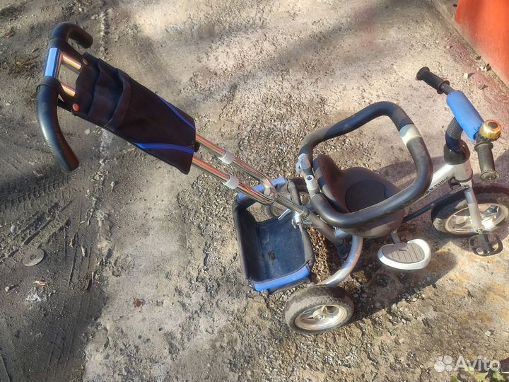 Детский велосипед коляска с ручкой