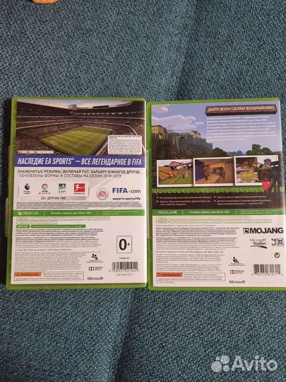 Игра для приставки xbox 360 FIFA 19 minecraft фифа