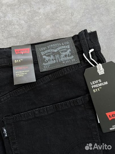 Levi's 511 Stretch Classic Black New