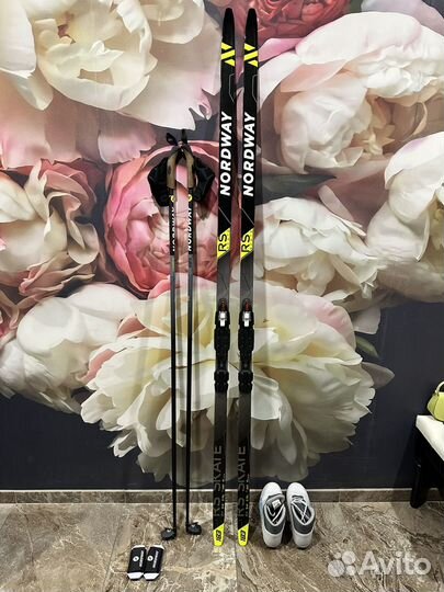Лыжи беговые конёк nordway rs skate 183 комплект