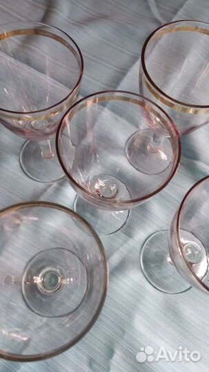 Фужеры ссср, марганцевое стекло