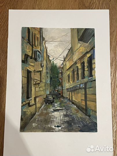 Этюды Санкт-Петербург, гуашь, А5 формат