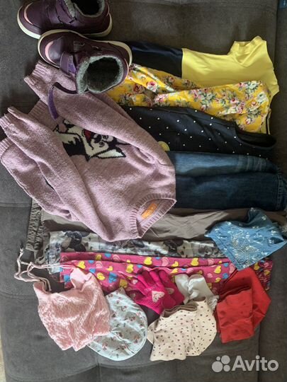 Набор вещей на девочку от 110 до 116