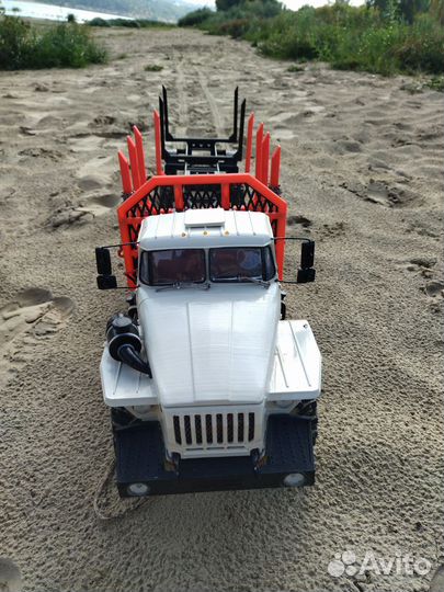 Урал 4320 с прицепом rc 1/12