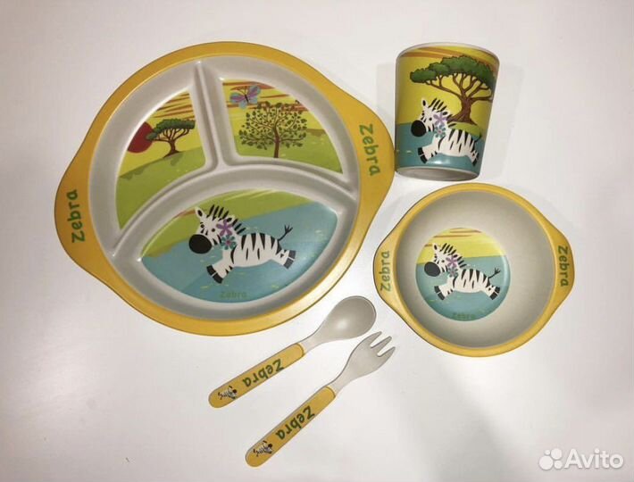 Детская бамбуковая посуда