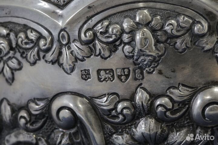 Конфетница серебро, 1905г. Англия