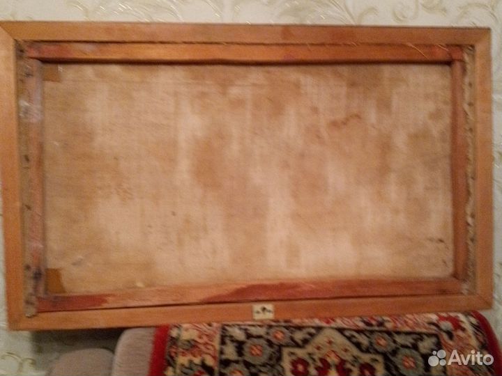 Старинная картина маслом на холсте