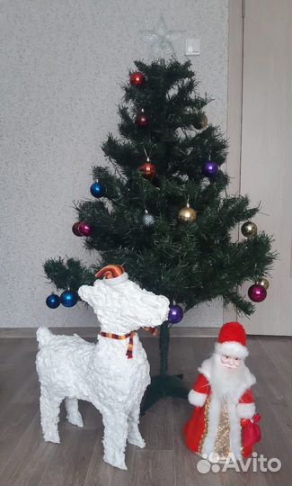 Ёлка 130см с игрушками