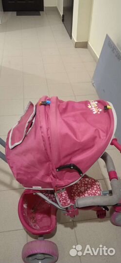 Велосипед коляска с ручкой