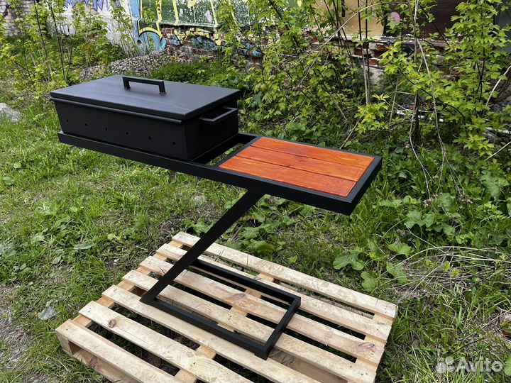 Мангал лофт с крышкой