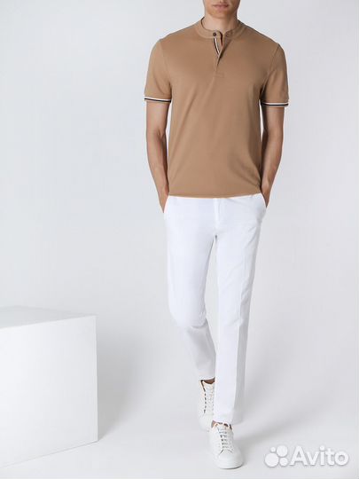 Поло Slim Fit хлопковое boss