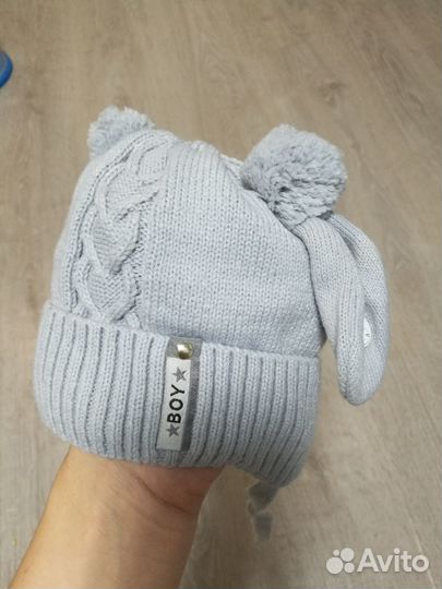 Шапочка для новорожденного мальчика