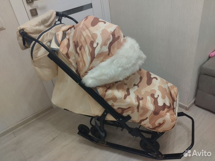 Детские санки коляска
