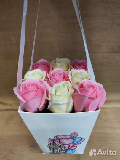 Букет цветов из мыла