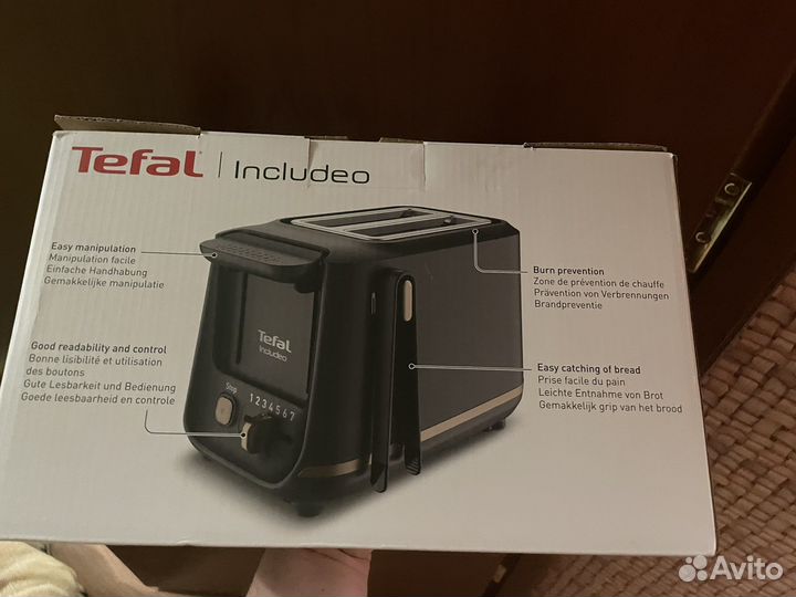 Тостер Tefal с щипцами Includeo TT533811