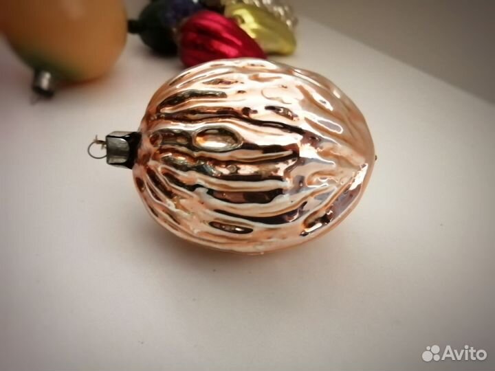 Елочные игрушки СССР (фрукты, овощи)