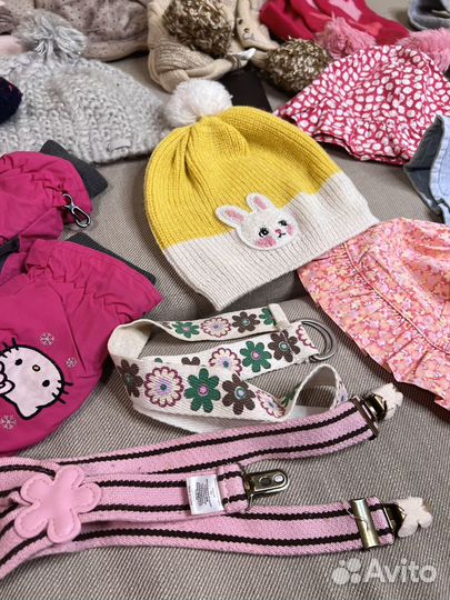 Шапки/шарфы/варежки/перчатки для девочки 110-128